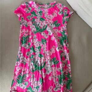 Lilly Pulitzer Pink and Green Floral Dress